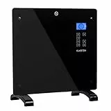 Klarstein Elektroheizung, Konvektor-Heizung mit, Mobile Elektroheizung Energiesparend, Schlanke, Leise Heizung Elektrisch, Standgerät Heizkörper Elektrisch mit Thermostat, 1000 W