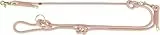 Trixie V-Leine Soft Rope, M-L, 2 m/10 mm, rosa - verstellbare Hundeleine für mittelgroße & große Hunde aus gewebtem Tau, 3-Fach längenverstellbar - 1984107