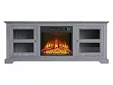 Sideboard mit elektrischem Kamin grau 2000W CHE-900 Purline