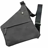 Pride and Soul 47264 - Umhängetasche Cross, Schultertasche mit Handyfach für gängige Smartphones, Handtasche zum Umhängen, Universal Ledertasche, Tasche ca. 18 x 25 x 6 cm, Grau