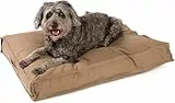 jamaxx-pets® Premium Hundekissen Hundematte Canvas Waschbar Orthopädisch Memory Foam Visco-elastische Füllung, Weiches Hundebett kleine Hunde PDB1007 (Coffee-braun, L 65 x B 50 x H 15 cm)
