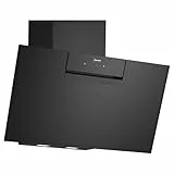 NEFF D85IFN1S0, N 50, Smarte Wandesse, Dunstabzugshaube zur Wandmontage, 80cm breit, Made in Germany, Efficient Drive, LED-Beleuchtung, Kochfeldbasierte Haubensteuerung, Touch Control, Schwarz