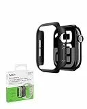 Belkin ScreenForce TemperedCurve 2-in-1 Apple Watch Series 10 Schutzhülle (46 mm), Apple Watch Displayschutz mit Schutzrand, Hülle für Series 10, Schutzfolie aus Hartglas mit 360˚-Schutz - schwarz