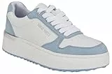 Nine West Damen Calpha Sneaker, White/Light Blue Multi 143, 39 EU