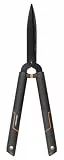 Fiskars SingleStep Heckenschere, Mit Wellenschliff, Hochwertige Stahl-Klingen, Länge 60 cm, Mattschwarz, HS22, 1001433