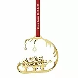 Georg Jensen Weihnachtsschmuck 1995/2025 Jubiläums-Mobile Schlitten Goldauflage