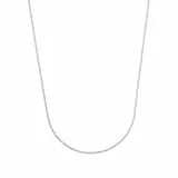 Amor Collier 925 Sterling Silber Unisex Damen Herren Halsschmuck, 50 cm, Silber, Kommt in Schmuck Geschenk Box, 9404520