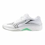 Mizuno Herren Thunder Blade Z Volleyball-Schuhe, White/Black/Frozen Emerald, 43