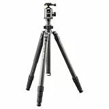 CULLMANN - 56875 - CARVAO 832MC - Carbonstativ inkl. Einbein - Max. Auszugshöhe 180cm - Max. Tragkraft 20kg - Gewicht 2215g - Schwarz