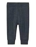 NAME IT Baby - Jungen Nbmwang Wool Needle Longjohn Solid Noos Schlafanzughosen 13229521,Ombre Blue,50