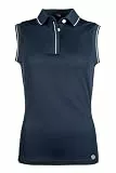 HKM Damen Catherine ärmellos T-Shirt, Dunkelblau, S