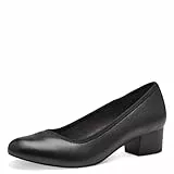 Jana Damen Pumps mit Blockabsatz Vegan, Schwarz (Black), 39 EU
