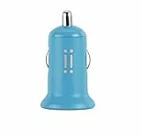 aiino - Autoladegerät 1 USB 1A-Anschlüsse, USB-Autoladegerät, USB-Universal-Autoladegerät, Kompatibel mit iPhone 11/11 Pro/X/8/7/6, iPad, Samsung S10/S9/S8/S7, Huawei, Honor - Blau