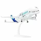 QIYUMOKE 1/300 A330 Beluga XL1 Flugzeugmodellbausatz aus Metalldruckguss mit Ständer (7,7 Zoll) für Airbus a330-743L Super Transport Beluga, Flugzeugmodelle zum Sammeln für Luftfahrtbegeisterte