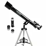 Celestron 21041 PowerSeeker 60AZ Refractor Telescope, Black