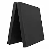 Grevinga Klappbare Turnmatte RG 35 – 200 x 100 x 8 cm - SCHWARZ - Made in Germany - Faltbare Gymnastikmatte für Fitness, Sport und Gymnastik, Rutschfest und Platzsparend, Weichbodenmatte