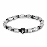 Police Herrenarmband Hexchain Edelstahl/Schwarz PEAGB0083402