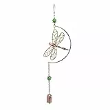 TOPINCN Libellen-Windspiele, Garten-Ornamente, Glocken und Schlittenglocken, Geschenke, Fenster-Ornamente, Außen-Windspiele, Libellen-Ornamente mit Garten-Sonnenfängern