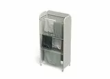 Joseph Joseph Eclipse 3-stufiges Verstellbares Wäsche-Trockengestell, Integrierte Stoffabdeckung, mit Rollen, Klappbar, 14kg/14m Kapazität