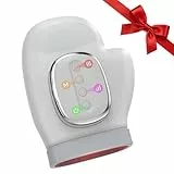 Hand-Massagegerät mit Wärme und Kompression Relief, Wiederaufladbare Hand Massagegerät Elektrisch mit 3 Massage 3 Temperaturen, 5 Presse Ebenen Therapie Handschuh, ideale Geschenke für Frauen Männer