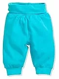 Schnizler Baby-Unisex Jogginghose Pumphose Babyhose mit elastischem Bauchumschlag, (Türkis 15), 44