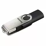Hama 8GB USB-Stick USB 2.0 Datenstick (10 MB/s Datentransfer, mit Öse zur Befestigung am Schlüsselring, Speicherstick, Memory Stick aus Metall, geeignet für Windows/MacBook) Silber