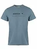 ROADSIGN australia Herren T-Shirt mit dezentem Schriftzug, Zeitloses Design, aus angenehmer Baumwolle blau, XL