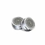 2 Stück Strahlregler M24 aus Messing, Einstellbarer Wasseraustrittswinkel Wasserhahn Aufsatz, Abnehmbares Reinigungs Filter Sieb, für Wasserhähne, Geräuscharmes Wasser Blasenwasser