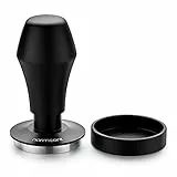 Normcore Kaffee Tamper 58.5mm- Kaffeemehlpresser – stilvoller Espresso-Stempel als Barista Tamper-Set, Anpressdruck kalibriert | - 15lb / 25lb /30lbs Anpressdruck - Aluminiumgriff Matte