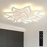 Sky angle LED Deckenleuchte Dimmbar,Wohnzimmerlampe mit Fernbedienung Farbwechsel,Schlafzimmer Deckenlampe moderne Deckenbeleuchtung Deckenbeleuchtung