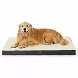 BEDSURE orthopädisches Hundebett Grosse Hunde - 112x81x7.6cm Hundekissen flauschig Hundematte waschbar Hundematratze in grau für große Hunde