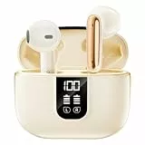 Bluetooth Kopfhörer, 2026 Kopfhörer Kabellos Bluetooth 5.4, In Ear Kopfhörer mit 6 Mic, ENC Noise Cancelling, Earbuds HiFi Stereo/35 Std/IP7 Wasserdicht/LED-Anzeige, Ohrhörer für den Alltag, Hautton