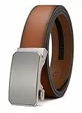 CHAOREN Automatik Gürtel Herren, Ledergürtel Ratsche für Herren Business Anzug, 35mm Breit Gürtel ohne löcher, Größe Angepasst