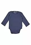 Sterntaler Body aus Rippjersey – Baby Langarm Body mit praktischen Druckknöpfen an Schultern und im Schritt - bequemer Jersey Body für Jungen - Babykleidung ab Geburt – blau – Größe 50