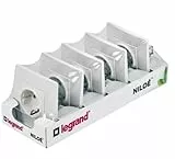 LEGRAND Packung mit 5 Steckdosen oder Steckdosen, 2P+T, 16 A, 230 V, Serie Niloé Monoblock, kompletter Mechanismus mit Rahmen, Weiß, 396430