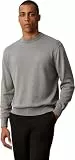 Calvin Klein Jeans Herren LS EZ Cotton CREWNK Sweater 12GG LV04RC309G Sweaters, Grau (Medium Grey Htr), S, Grau (Medium Grey Htr), S