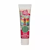 FunCakes Food Colour Gel Eukalyptus: Hochkonzentrierte Lebensmittelfarbe für Teig, Creme, Fondant, Marzipan. Einfache Dosierung. Einzelne Tropfen, um lebendige Farben zu erzeugen. Halal. 30 g.