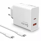 2 Port 67W USB C Ladegerät Netzteil mit Typ C Ladekabel für Xiaomi 15 14 Ultra/14/14T/13T/13/13 Lite,Redmi Note 15 14 13 12 11 10 Pro 5G,Poco F7 X7 X6 M6 X5 Pro Schnellladegerät Power Handy Ladegeräte