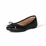 Amazon Essentials Damen Billie Ballerinas, Schwarz, 40 EU