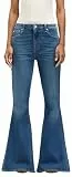 7 For All Mankind Women's The Bell Retro Fade Jeans, Mid Blue, 23W