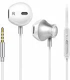 GAMURRY Kabelgebundene In Ear 3,5 mm Klinke Kopfhörer, Stereo Ohrhörer mit Mikrofon & Fernsteuerung Bass-Sound Ohrhörer, HD-Anrufe, Geräuschunterdrückung, Für Android Iso Windows, Smartphones, MP3