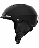 Findway Skihelm für Herren Damen,Unisex Schneesporthelm für Skifahren/Snowboard mit Belüftungssystem,Snowboardhelm für Erwachsener & Jugend,Schwarz