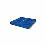 cartrend Caravan stapelbare Basisplatten, Unterlegplatten, Stützplatten, für Camping Stützböcke und Kurbelstütze, 4 Stück