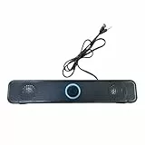 USB -Stereo -Lautsprecher - kleines Desktop -Audio -System, verdrahteter Computer Sound | Lauter Sound Deep Bass Soundbar, tragbarer Stecker -Lautstärke -Lautstärkeregler für Laptop, Monitor oder Büro
