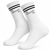 Scinzene ES ESKALIERT EH 36-44, Lustige Socken Unisex, Lustige Geschenkidee, Socken Lustig Für Festival Outfit Damen Herren, Malle Accessoires, Festival Zubehör, Sportsocken, Tennissocken