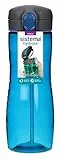 Sistema Hydrate Quick Flip Wasserflasche | 800 ml | BPA-freie Wasserflasche mit Trinkhalm | farblich Sortiert