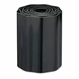 Relaxdays Rasenkante, 20 cm x 9 m, zur Beeteinfassung & Umrandung von Wegen, Flexibles Rasenband, Kunststoff, schwarz