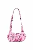 Desigual Schultertasche Umhängetasche Margaritas Haban Denim Hand Bag Candy Pink rosa