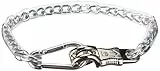 Kerbl Anbindekette, Pferdeanbindung, Pferdekette, mit Panik- und Karabinerhaken, Metall, 70cm, Turniere, Anhänger, mit Kunststoffüberzug