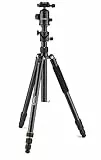 NATIONAL GEOGRAPHIC Reise-Stativ-Set, 90°-Säule, 4-teilig, leichtes Aluminium, kompatibel mit Canon, Nikon, Sony DSLR, 360-Grad-Kugelkopf, Schnellwechselplatte, 8 kg Tragkraft, mit Tragetasche